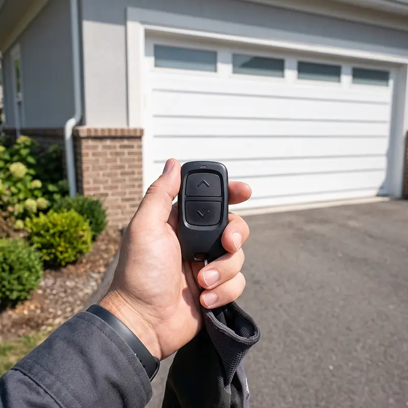 Garage door safety sensor alignment and opener repair service in Atascocita TX