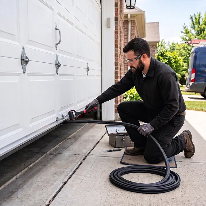 Garage door panel protection and repair service in Atascocita TX